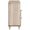 vidaXL Bedside Cabinet Beige 50 x 33 x 62 cm Solid Acacia wood