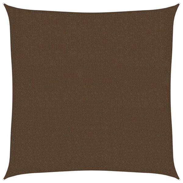 vidaXL Sunshade Sail 160 g/m² Brown 2x2 m HDPE