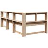 vidaXL Bookcase Headboard L-Shaped 100 cm Solid Wood Pine