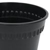 vidaXL Plant Pots 24 pcs Black &Oslash; 17 x 14 cm Plastic