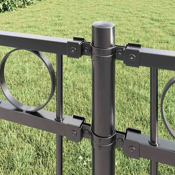 vidaXL Fence Element Assen Grey 170 x 200 cm Steel