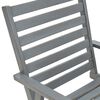 vidaXL Outdoor Dining Chairs 6 pcs Grey Solid Acacia Wood