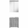 vidaXL Bathroom Furniture Set TULUM Grey Sonoma Engineered Wood