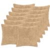 vidaXL Cushion Cover 12 pcs HEERLEN Cream 45 x 45 cm Faux Rabbit Fur
