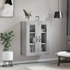 vidaXL Wall Mounted Cabinet Grey Sonoma 69.5x34x90 cm Engineered Wood