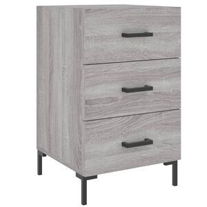 vidaXL Bedside Cabinet Grey Sonoma 40x40x66 cm Engineered Wood