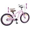 vidaXL Kids Bike 20'' for 6-11 Years Old Light Pink