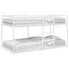 vidaXL Bunk Bed without Mattress White 75x190 cm Steel
