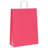 vidaXL Paper Bags 50 pcs with Handles Pink 32x12x42 cm