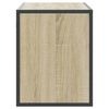 vidaXL TV Cabinet Sonoma Oak 100x31x39.5 cm Engineered Wood and Metal