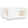 vidaXL Coffee Table White 60x61x32.5 cm Solid Wood Pine