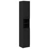 vidaXL Bathroom Cabinet Black oak 32 x 34 x 188.5 cm Engineered Wood