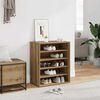 vidaXL Shoe Cabinet Artisan Oak 60x35x70 cm Engineered Wood