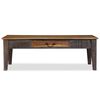 vidaXL Coffee Table Solid Wood Vintage 118x60x40 cm