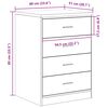 vidaXL Garage Storage Cabinet Concrete Grey 60x51x85 cm Solid Wood Pine