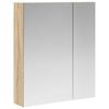 vidaXL Bathroom Mirror Cabinet Sonoma Oak 60 x 14.5 x 70 cm