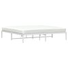 vidaXL Metal Bed Frame without Mattress White 193x203cm