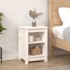 vidaXL Bedside Cabinets 2 pcs White 40x35x55 cm Solid Wood Pine
