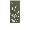 vidaXL Garden Privacy Screen Olive green 50 x 140 cm Cold-rolled steel