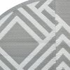 vidaXL Outdoor Carpet ARAKIL Grey &Oslash;120 cm PP