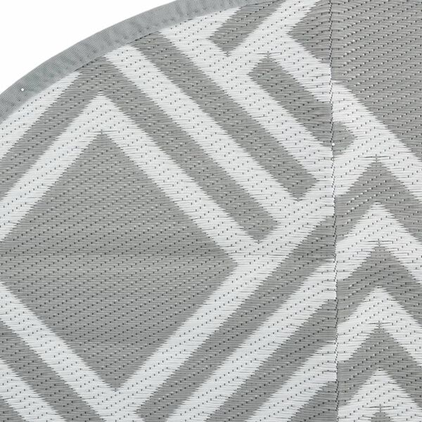 vidaXL Outdoor Carpet ARAKIL Grey &Oslash;120 cm PP