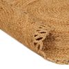 vidaXL Braided Area Rug with Wave Edge 120 cm Jute Round