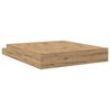 vidaXL Storage Bed Frame with Drawer Artisan oak 236.5 x 180 x 31.5 cm
