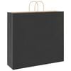 vidaXL Paper Bags 50 pcs with Handles Black 54x15x49 cm