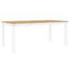 vidaXL Dining Table PANAMA White 180x90x75 cm Solid Wood Pine