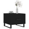 vidaXL Coffee Tables 2 pcs Black 50x50x40 cm Engineered Wood
