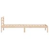 vidaXL Bed Frame Brown 215.5 x 85.5 x 69.5 cm Solid Pine Wood