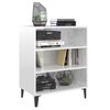 vidaXL Sideboard High Gloss White 57x35x70 cm Engineered Wood