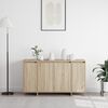 vidaXL Sideboard Sonoma Oak 135 x 41 x 75 cm Engineered Wood