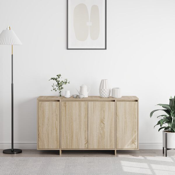 vidaXL Sideboard Sonoma Oak 135 x 41 x 75 cm Engineered Wood