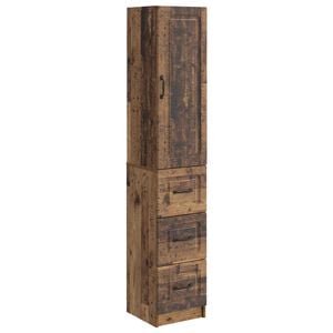 vidaXL Cabinet Set 2 pcs 33 x 34.5 x 87 cm Engineered Wood Old Wood