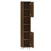 vidaXL Bathroom Cabinet Brown Oak 30x30x179 cm Engineered Wood