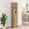 vidaXL Highboard Artisan Oak 69.5 x 34 x 180 cm Engineered Wood
