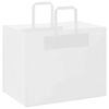 vidaXL Paper Bags 250 pcs with Handles White 32x22x24 cm