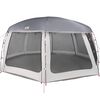 vidaXL Pool Tent with Removable Fly & Mesh Walls Grey 690x690 cm