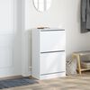 vidaXL Shoe Cabinet White 60x34x96.5 cm Engineered Wood