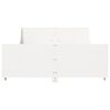 vidaXL Bed Frame without Mattress White 120x200 cm Solid Wood Pine