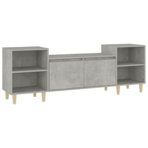 vidaXL TV Cabinet Concrete Grey 160x35x55 cm Engineered Wood
