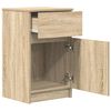 vidaXL Bedside Cabinets 2 pcs Sonoma Oak 39x35x65 cm Engineered Wood