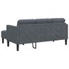 vidaXL Sofa Set Dark grey 173 x 131 x 67 cm Velvet