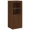 vidaXL Sideboard with LED Lights Brown Oak 41x37x100 cm
