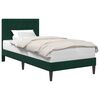 vidaXL Bed Frame with Headboard Black 90 x 190 cm Velvet
