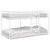 vidaXL Bunk Bed without Mattress White 90x190 cm Steel