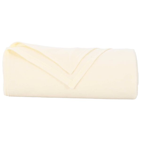vidaXL Throw Blankets 6 pcs Cream 200 x 150 cm Fleece