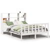 vidaXL Bookcase Bed without Mattress White 160x200 cm Solid Wood Pine