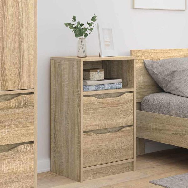 vidaXL Bedside Tables with Drawer 2 pcs Sonoma Oak 40 x 30 x 467 cm